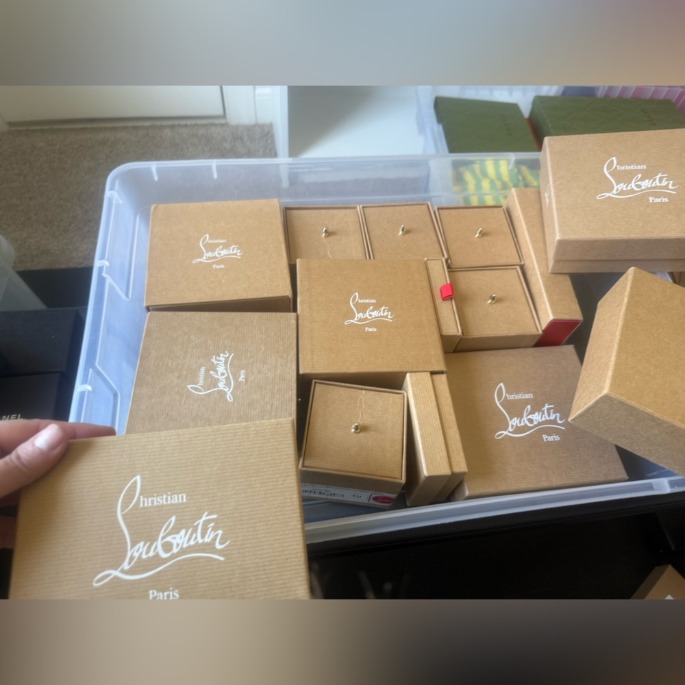Lot of Christian Louboutin Boxes and Dust Bags!